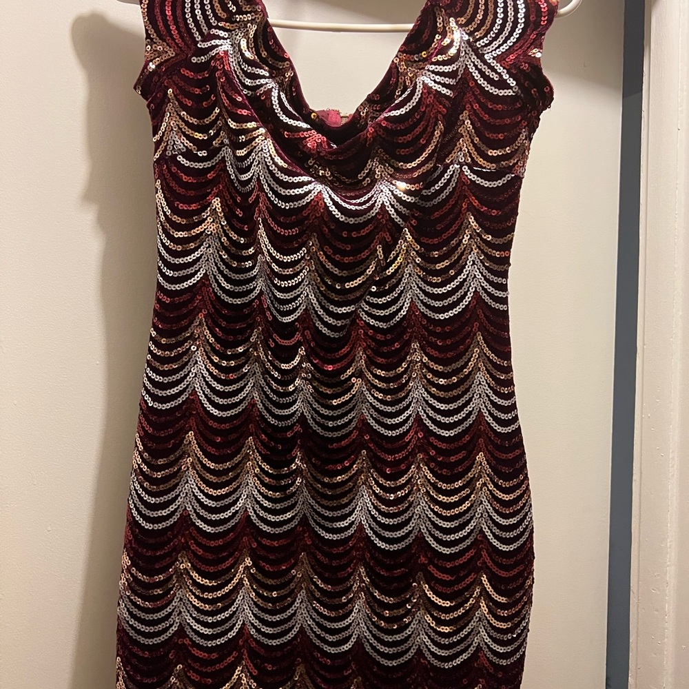 Sequins mini dress night on the town